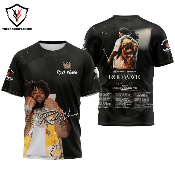 Rod Wave Last Lap Tour Moneybagg Yo Signature 3D T-Shirt