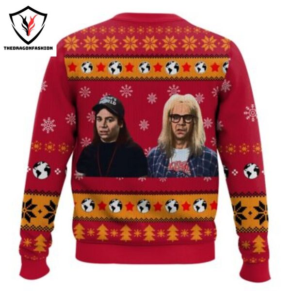 Saturday Night Live-Waynes World Are you Mental Christmas Sweater