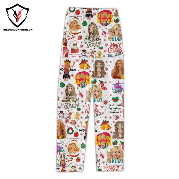 Shakira Waka Waka Merry Christmas Pajamas Set