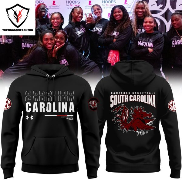 South Carolina Gamecocks Basketball Version 2024 Black Hoodie