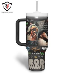 Personalized Rod Wave Last Lap Tumbler With Handle And Straw