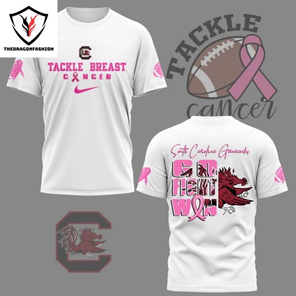 Tackle Breast Cancer – South Carolina Gamecocks Go Fight Win 3D T-Shirt