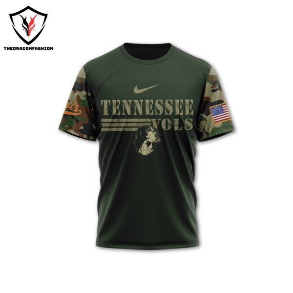 Tennessee Volunteers Go Vols Salute To Service 3D T-Shirt