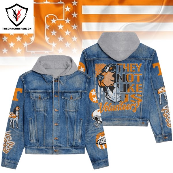 Tennessee Volunteers They Not Like Us Hooded Denim Jacket