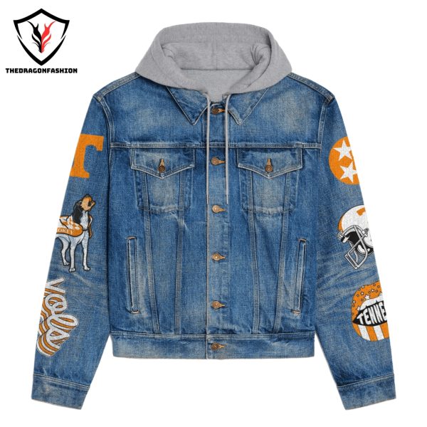 Tennessee Volunteers They Not Like Us Hooded Denim Jacket