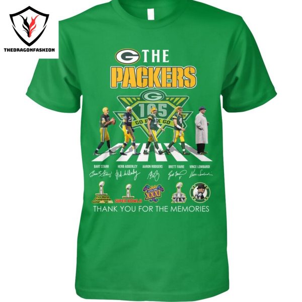 The Green Bay Packers Signature Go Packers Go Thank You For The Memories Unisex T-Shirt