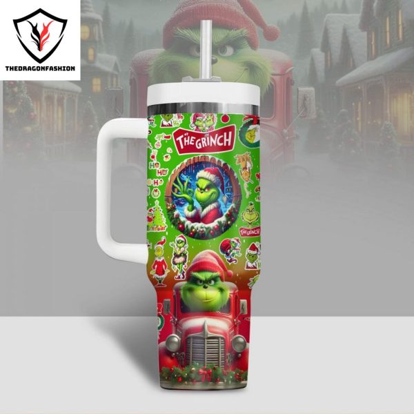 The Grinch Who Stole Christmas Tumbler With Handle And Straw