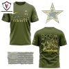 Usa Salute To Service Dallas Cowboys 3D T-Shirt – Black