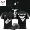 West Virginia Mountaineers Football 2024 Coal Rush Blackout 3D T-Shirt