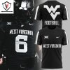 West Virginia Mountaineers Football 2024 Coal Rush Blackout 3D T-Shirt