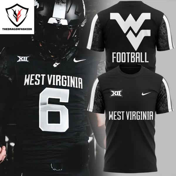 West Virginia Mountaineers Football Black Game 3D T-Shirt