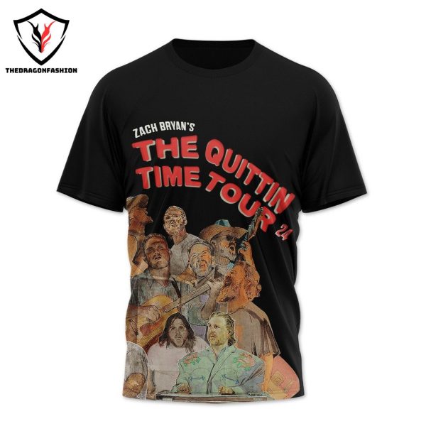 Zach Bryan The Quittin Time Tour 2024 3D T-Shirt