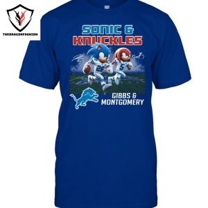 Gibbs And Montgomery Detroit Lions Signature Unisex T-Shirt