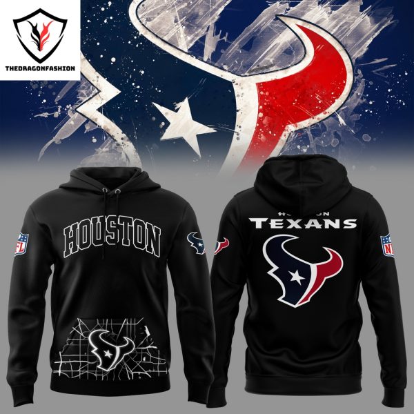 2024-2025 Houston Texans Logo Design Hoodie – Black