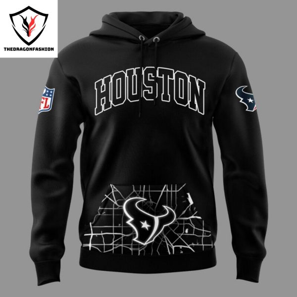 2024-2025 Houston Texans Logo Design Hoodie – Black