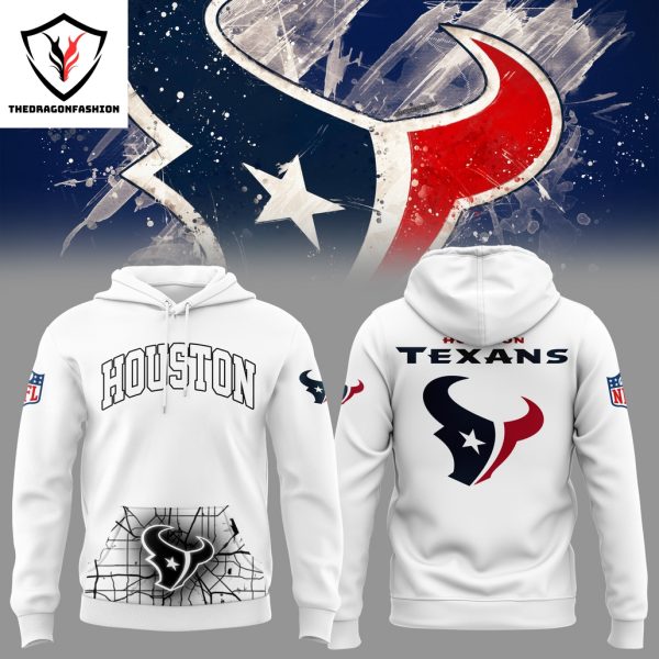 2024-2025 Houston Texans Logo Design Hoodie – White