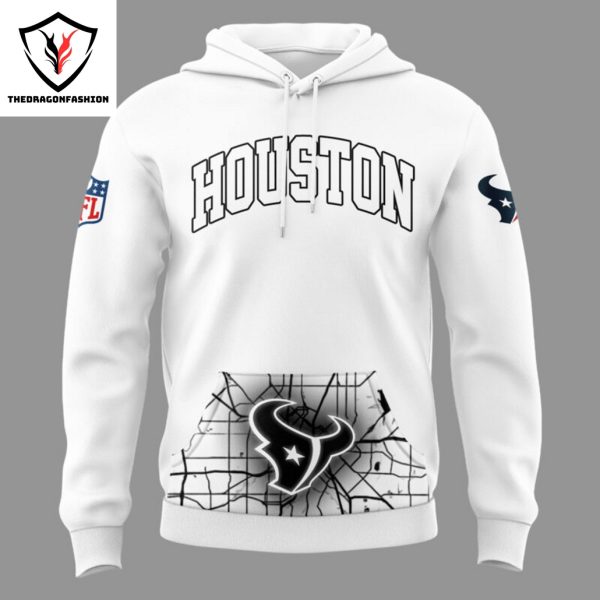 2024-2025 Houston Texans Logo Design Hoodie – White