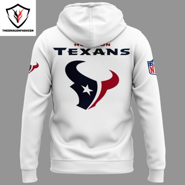 2024-2025 Houston Texans Logo Design Hoodie – White