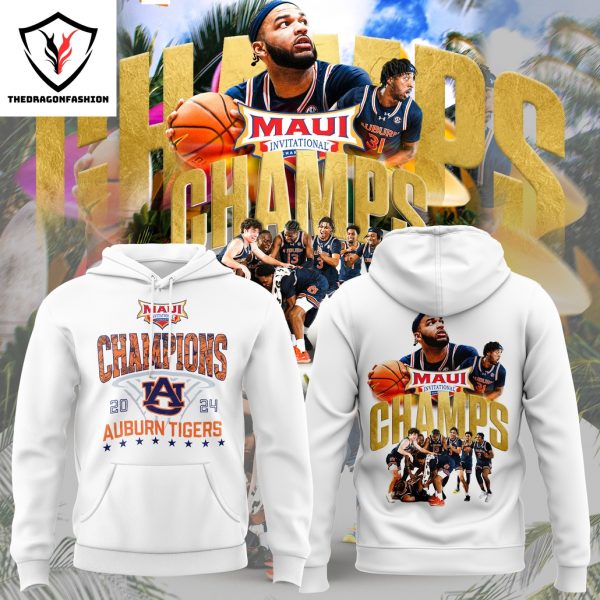 2024 Champions Maui Invitational Auburn Tigers Mens Basketball Hoodie