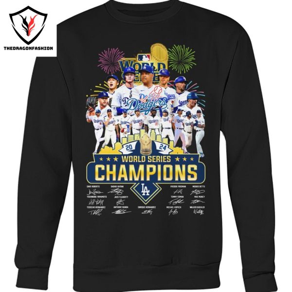 2024 Champions World Series Signature Los Angeles Dodgers Unisex T-Shirt