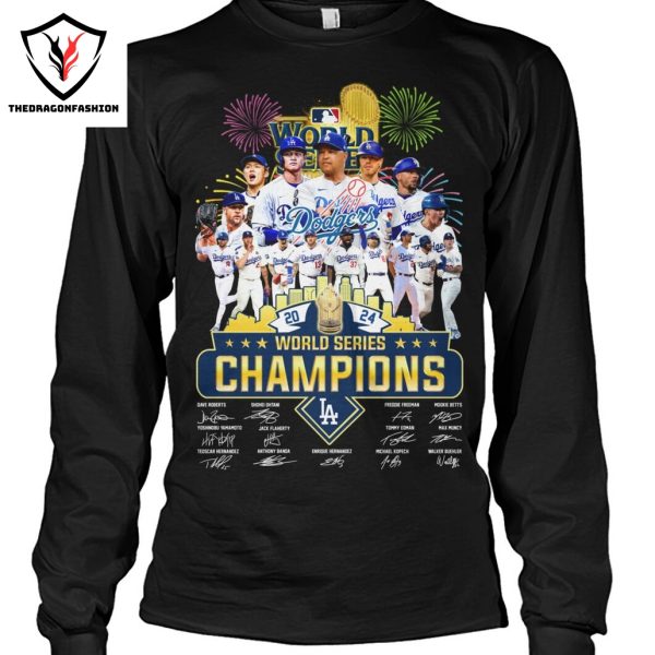 2024 Champions World Series Signature Los Angeles Dodgers Unisex T-Shirt