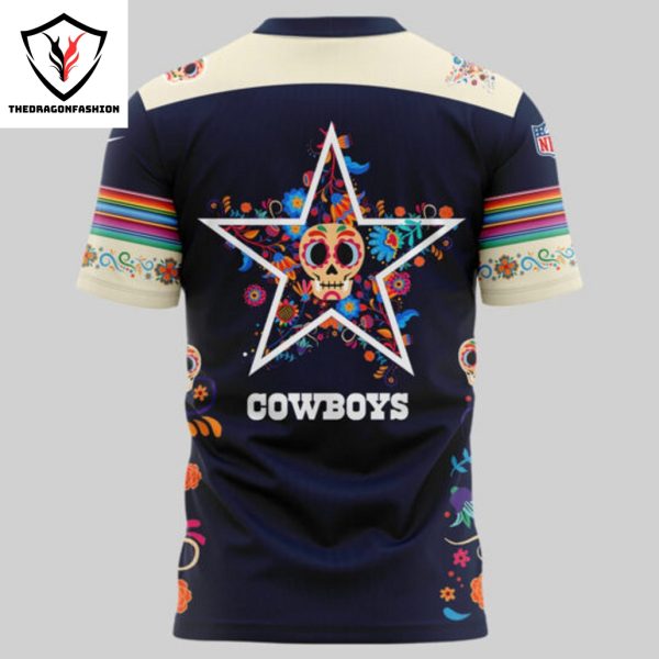 2024 Dallas Cowboys Dia De Los 3D T-Shirt