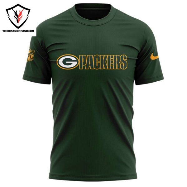 2024 Green Bay Packers Logo 3D T-Shirt – Green