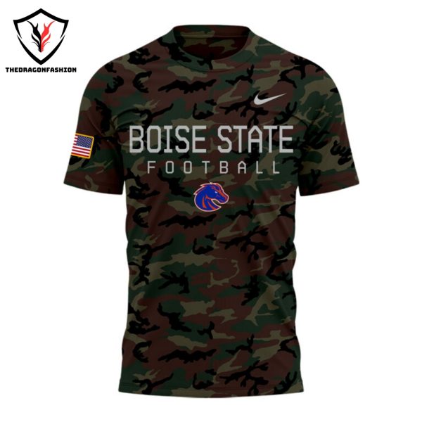 2024 Military Appreciation Boise State Broncos 3D T-Shirt