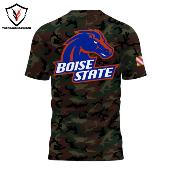 2024 Military Appreciation Boise State Broncos 3D T-Shirt