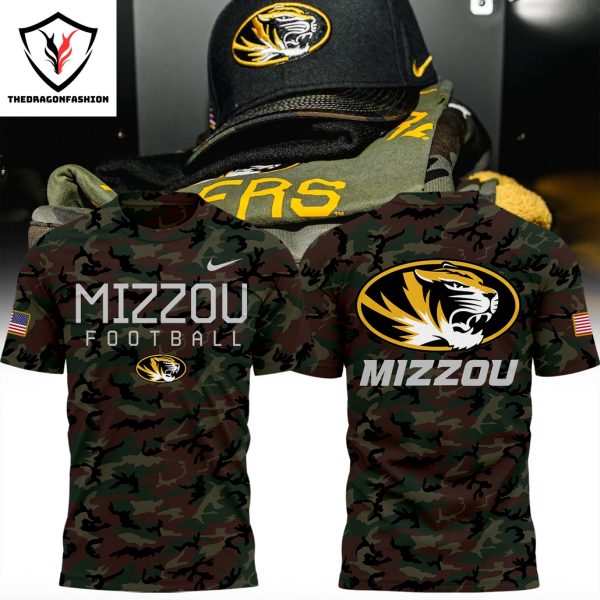 2024 Military Appreciation Missouri Tigers Football 3D T-Shirt