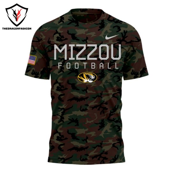 2024 Military Appreciation Missouri Tigers Football 3D T-Shirt