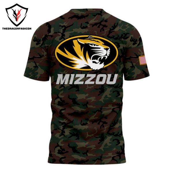 2024 Military Appreciation Missouri Tigers Football 3D T-Shirt