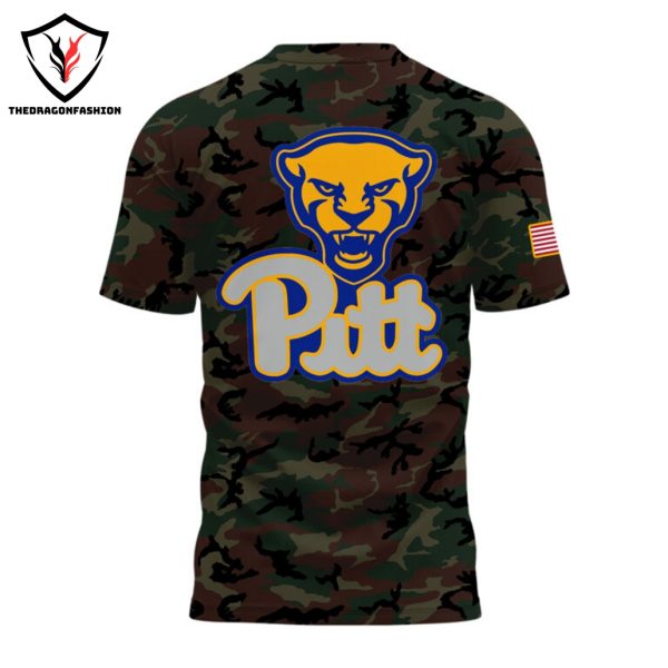 2024 Military Appreciation Pittsburgh Panthers Football 3D T-Shirt