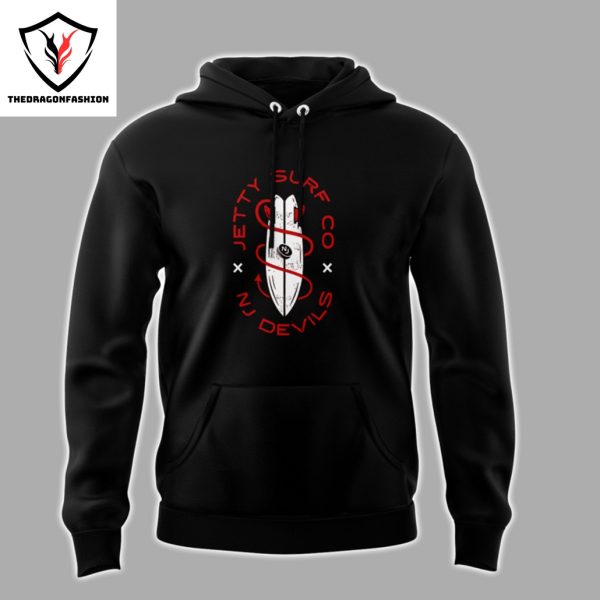 2024 New Jersey Devils x Jetty Logo Design Hoodie – Black