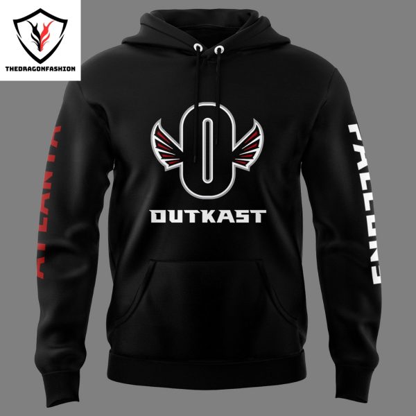 2024 Outkast x Atlanta Falcons Logo Hoodie – Black