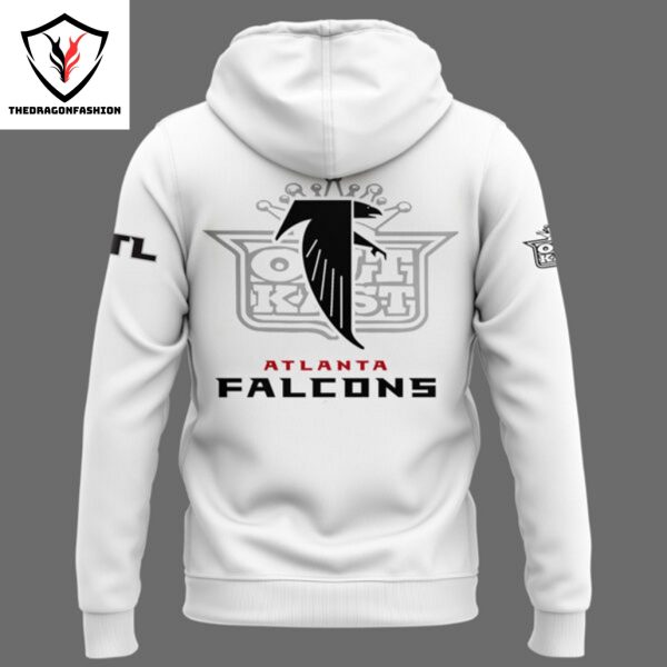 2024 Outkast x Atlanta Falcons Logo Hoodie – White