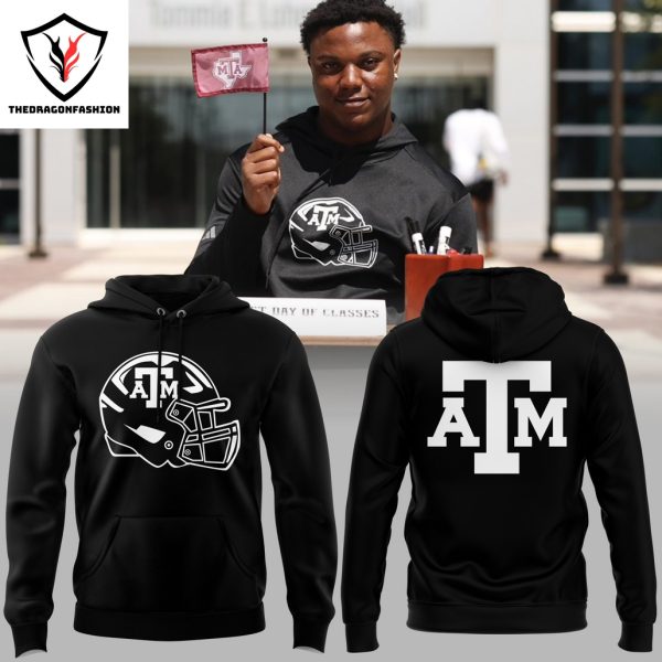 2024 Texas A&m Aggies Football Logo Design Hoodie – Black