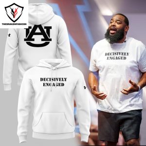 Auburn Tigers Decisively Engaged Design Hoodie – White