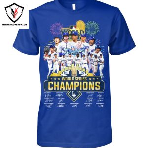 2024 Champions World Series Signature Los Angeles Dodgers Unisex T-Shirt