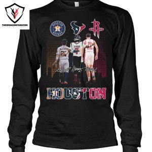 Houston Astros x Houston Texans x Houston Rockets Signature Unisex T-Shirt