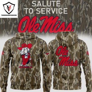 Ole Miss Rebels Football Camo Hoodie