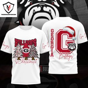 Georgia Bulldogs Christmas Go Dawgs 3D T-Shirt