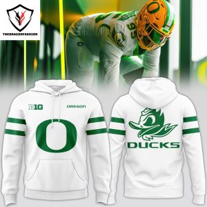 Oregon Ducks Football 2024-2025 Hoodie – White