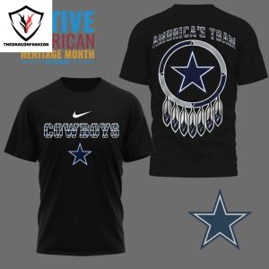 Dallas Cowboys America Team 3D T-Shirt – Black