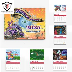 Grateful Dead Band Happy New Year 2025 Calendar