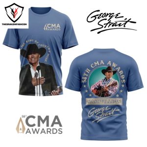 George Strait The King Of Country Music 58th CMA Awards Signature 3D T-Shirt