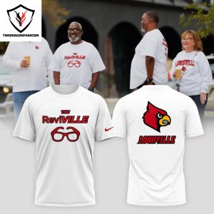 Louisville Cardinals The Reviville Logo 3D T-Shirt – White