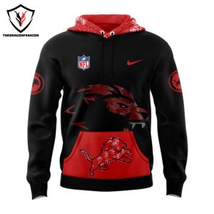 Detroit Lions Merry Christmas And New Year Hoodie – Red Black