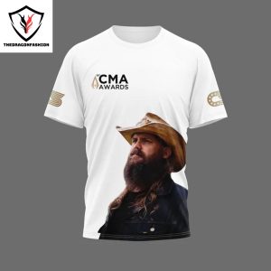 Chris Stapleton Male Vocalist Of The Year CMA Awards Signature 3D T-Shirt – White