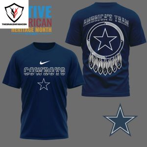 Dallas Cowboys America Team 3D T-Shirt – Blue